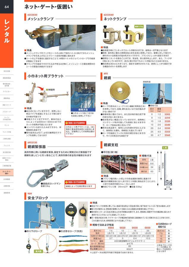 仙台銘板 総合カタログ ≪工事用 安全施設 保安用品≫