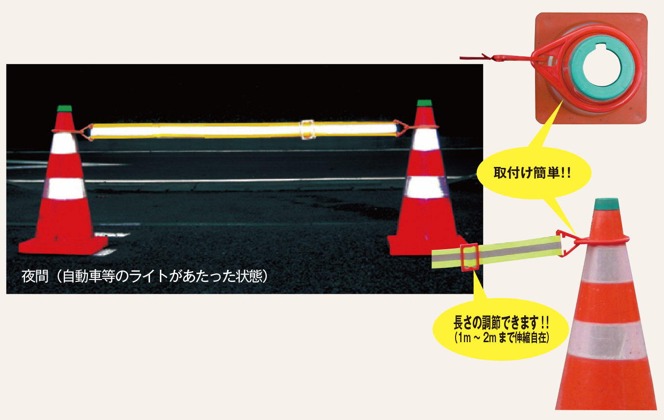グランドホールセール 高輝度反射コーンテープ - 仙台銘板 - 保安用品・安全用品の 三角コーン