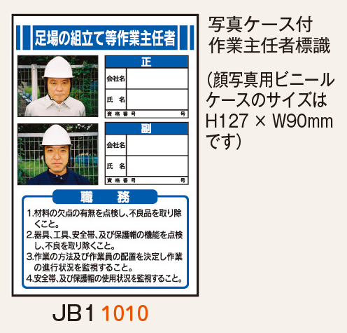 作業主任者の職務(写真ケース付)