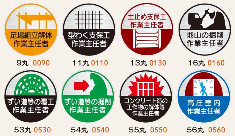 〈ヘルメット用〉作業主任者ステッカー